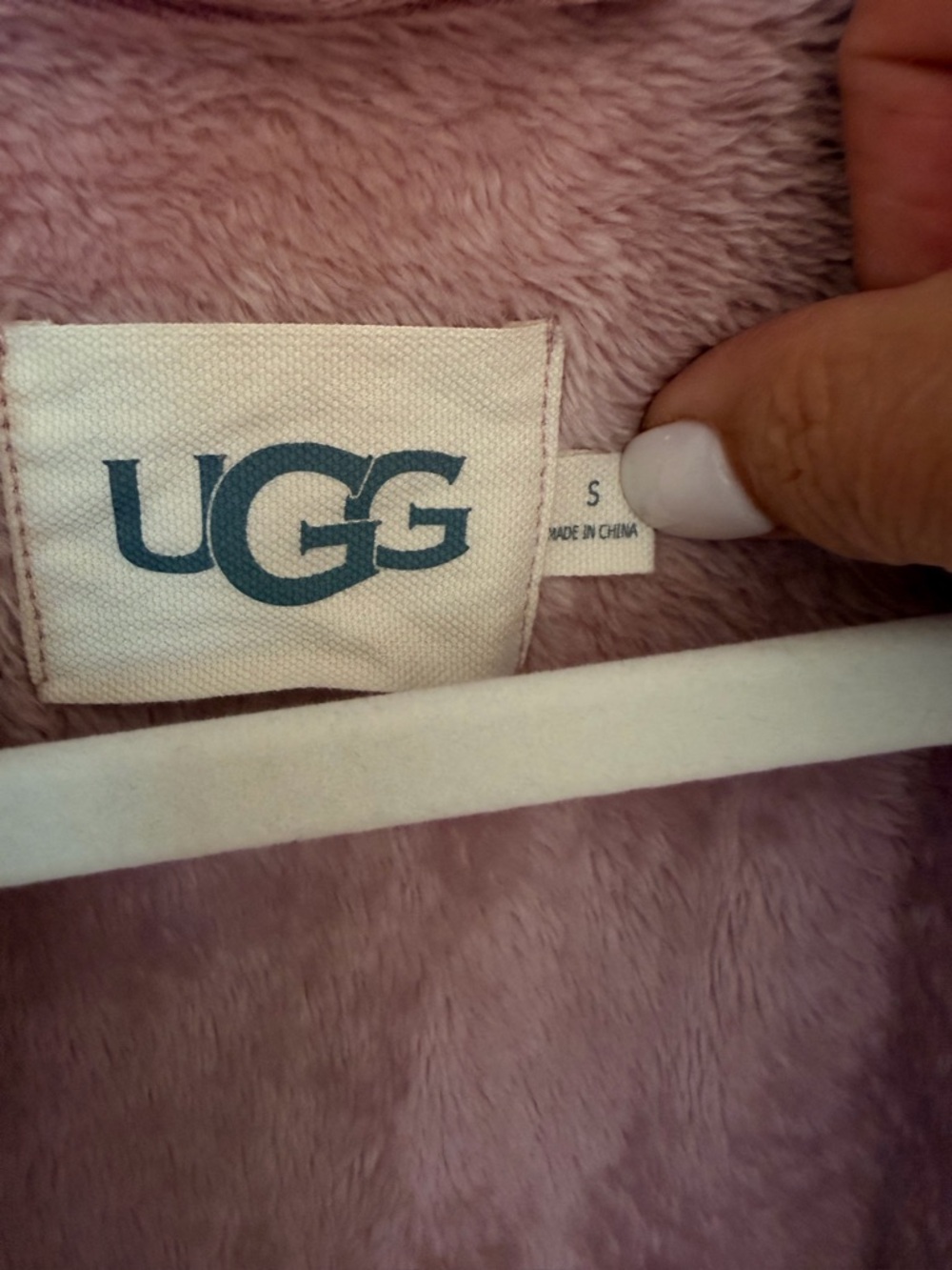 UGG Rose Pink Mauve Marlow Ultra Plush Soft Cozycore Loose Fit Robe Size SMALL - Picture 4 of 10